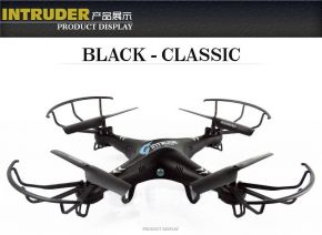 Quadcopter - Moontop M9918 (BLACK) with 2 Mega Pixel Camera RC Quadcopter of 6 Axis Gyro 2.4GHz 3D Flying Drone Lighting Mini Aircraft