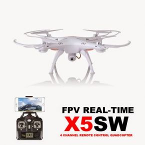 Syma X5SW Wifi FPV Real-time 2.4G QuadCopter Mode 2 Ready to Run WHITE 300,000 Pixels Camera