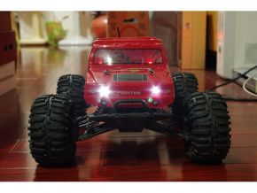 HL3851-6 1:10 Monster Truck Brushed version with HUMMER RED bodyshell - Ready to Run