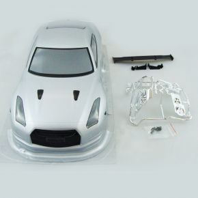 1:10 NISSAN GTR35 SILVER PAINTED BODY PVC Material