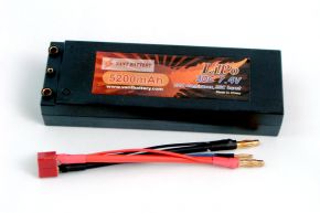 7.4V 5200mAh 30C bullet hard case battery with T plug