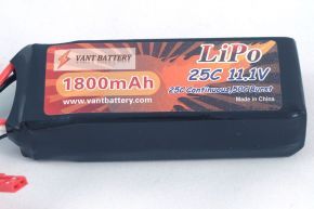 11.1V 1800mAh 25C soft case Lipo Batery