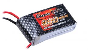 GENS ACE LIPO 800mAh 20C 7.4V lipo battery pack