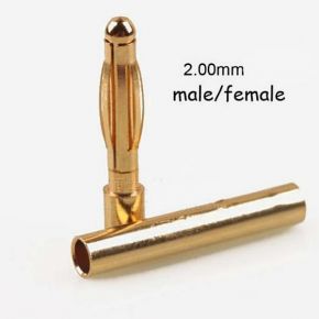 2.0MM Gold Plated Connector Male and Female