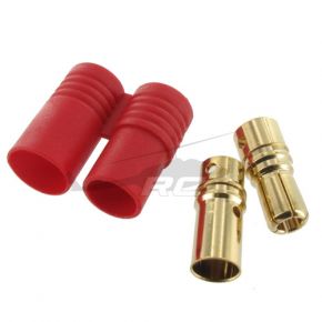 6.0mm Gold Plated Connector with Red Housing