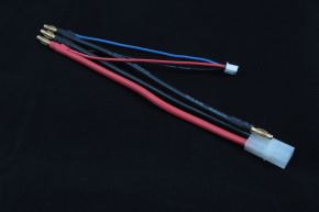 Big TAMIYA Connector to 4MM Bullet Connector Battery Plug with Balance Lead