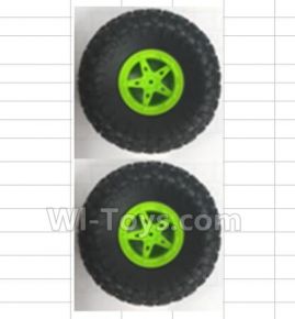 Wltoys 18428-B Car Spare Parts-0542-002 Wheel 2pcs - Green