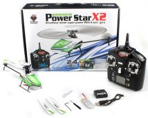 WLtoys V930 Power Star X2 4CH 6-Axis Gyro Brushless Flybarless RC Helicopter Mode 2