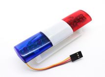 Police Car LED Lighting System Oval Style (Blue / Red)