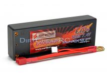 7.4V 6500mAh 2S Cell 100C-200C HardCase LiPo Battery Pack w/ 4mm Bullet & Deans Ultra Connector