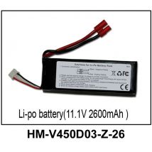 Walkera V450D03 Li-po Battery, 11.1V 2600mAh 25C