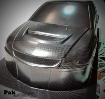 1:10 MITSUBISHI LANCER EVOLUTION 9 PC CARBON-PAINTED BODY SHELL