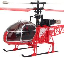 WLtoys V915 2.4G 4CH Scale Lama RC Helicopter RTF RED COLOR